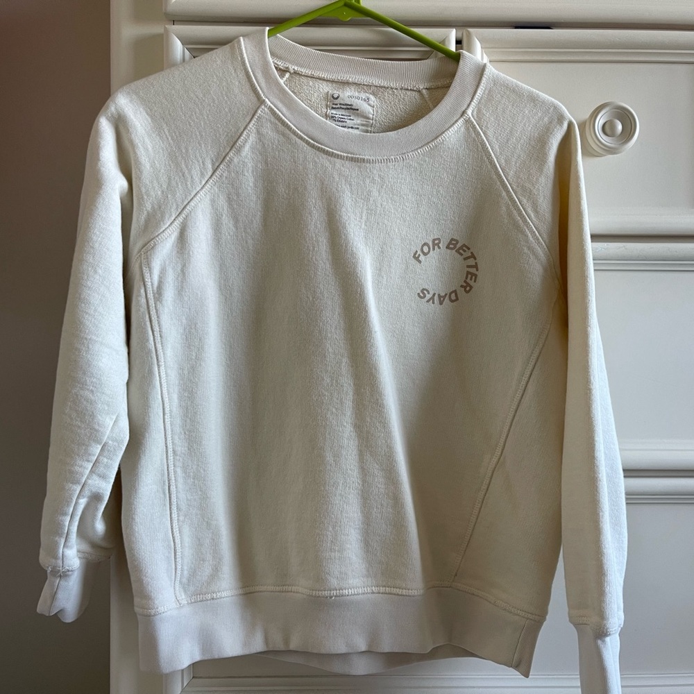 For Better Days Cream Pullover